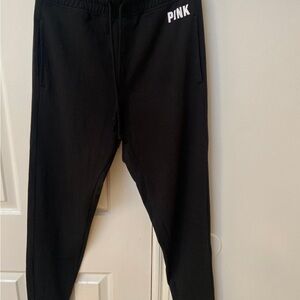 PINK Victoria's Secret Black Joggers NWT